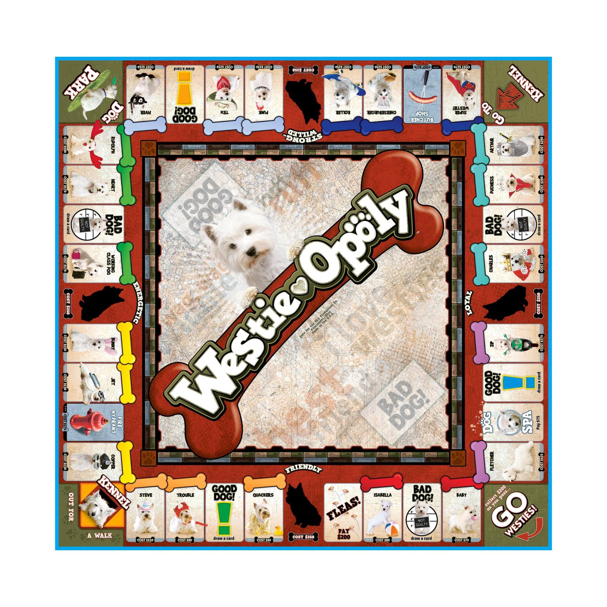 Late For The Sky Westie-Opoly™ Board Game